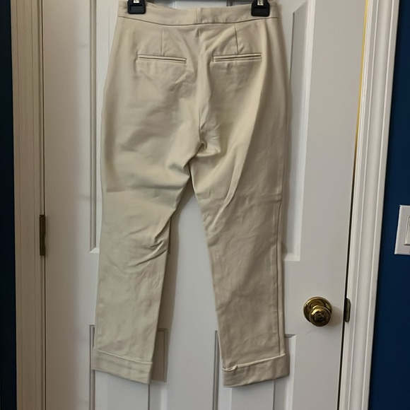 Ann Taylor Factory Ivory Trouser Pants 0P NWOT - Picture 2 of 4